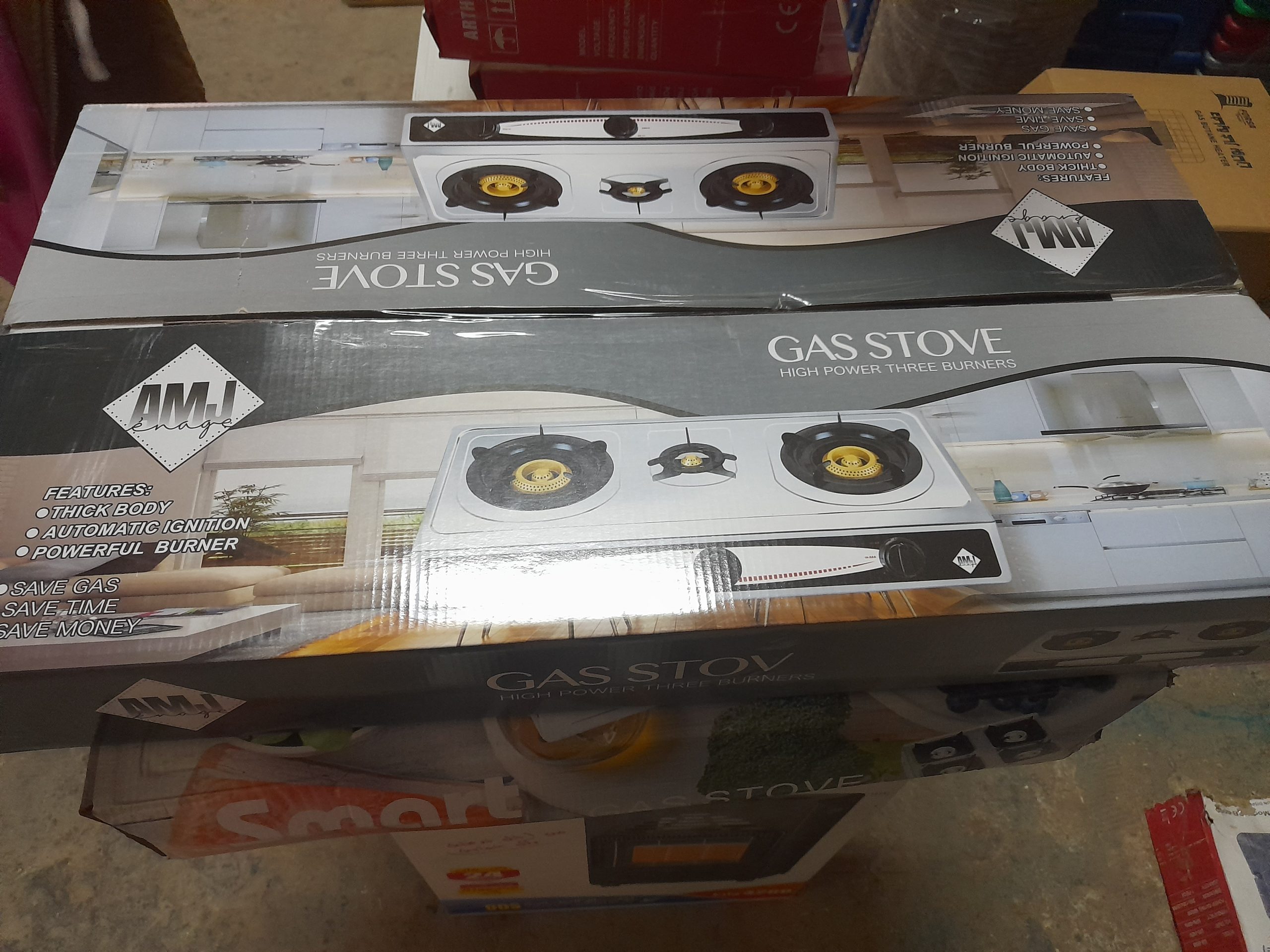 GAZ 04 FEUX INOX+BRIQUET /MARQUE SMART